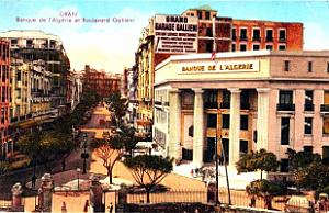 Oran - Banque de l'Algerie et Boulevard Gallieni